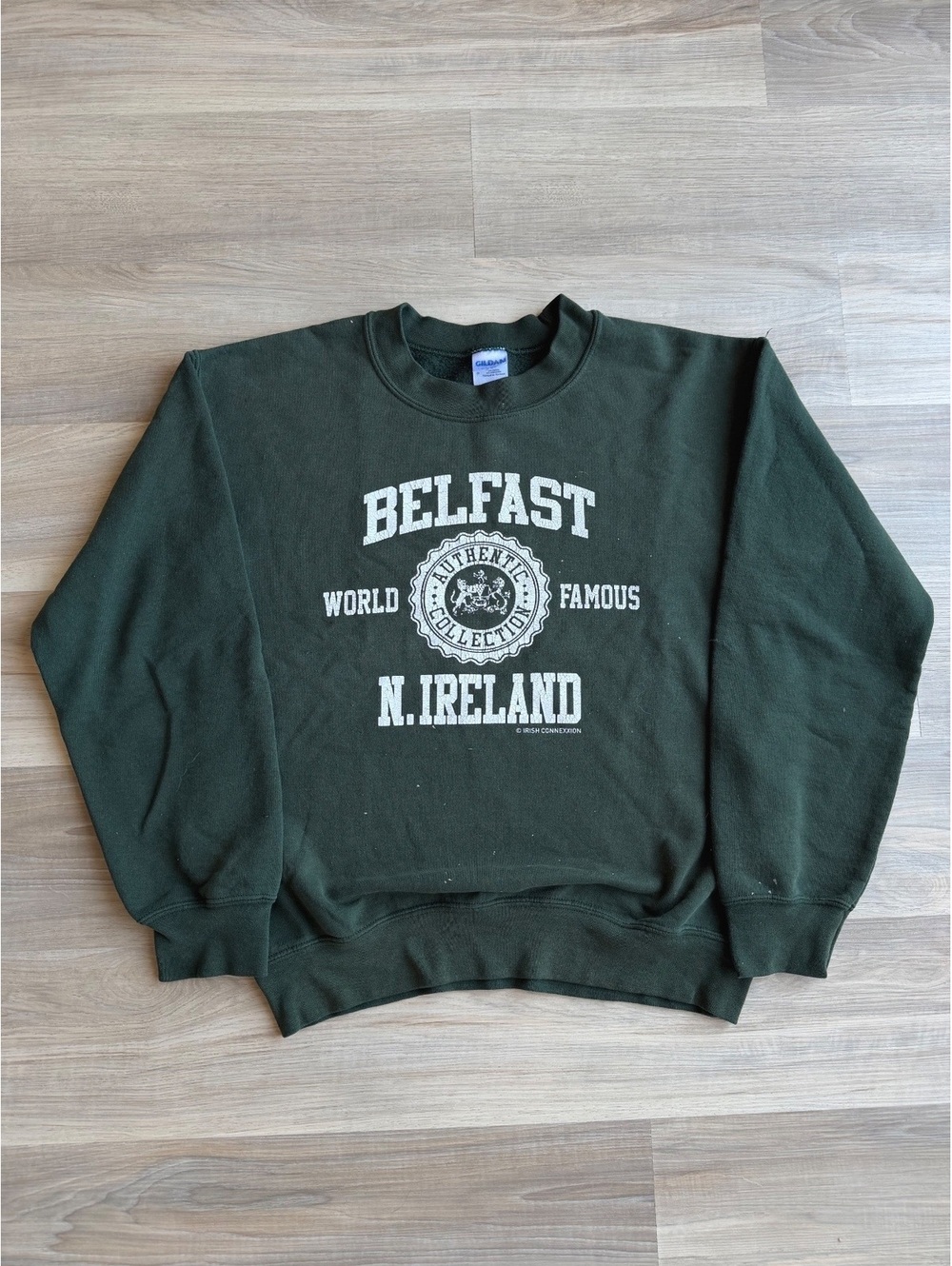 Vintage Distressed Faded Graphic Belfast Ireland Sweatshirt